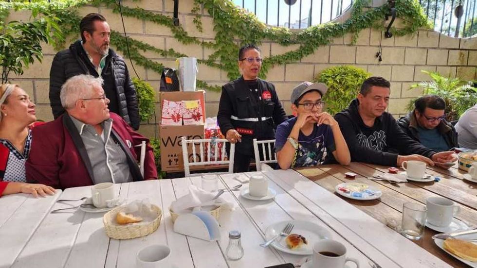 Convivio del gremio de periodistas en San Juan del Río.