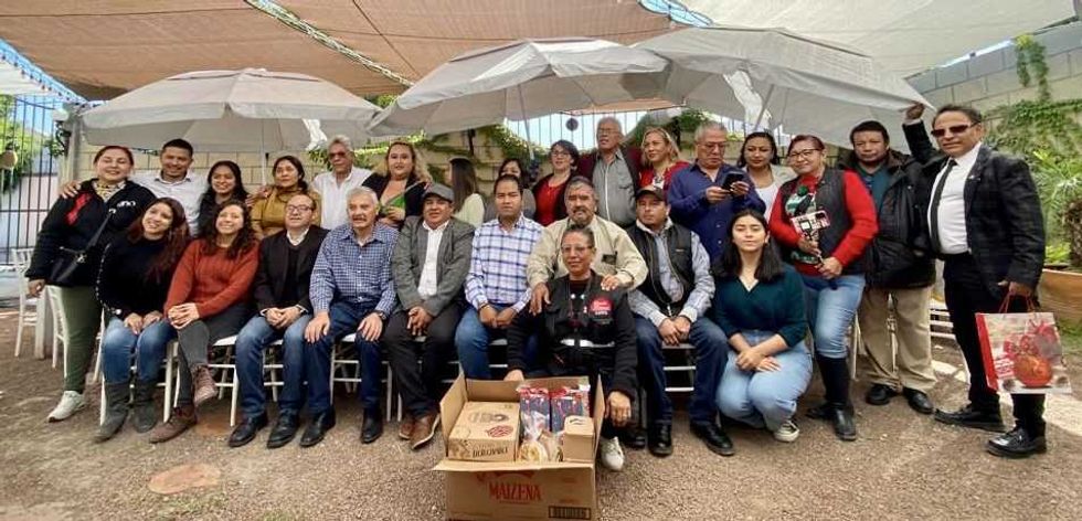 Convivio del gremio de periodistas en San Juan del Río.