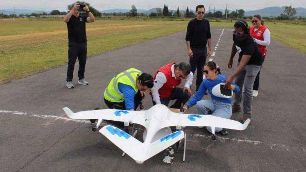Cruz Roja Querétaro prueba drones para emergencias médicas.