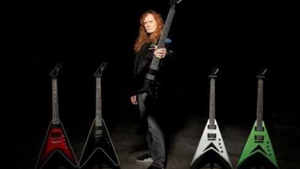 Dave Mustaine presenta la nueva guitarra Vanguard de Kramer.
