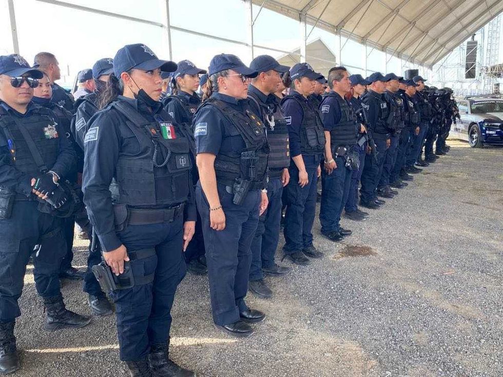 Despliegan operativo de seguridad en Feria San Juan del Río 2023.