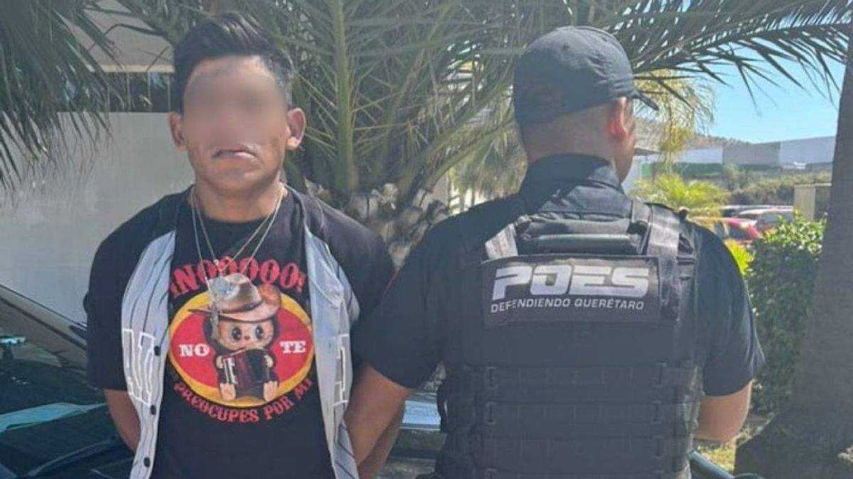 Detención realizada por la POES en La Noria, El Marqués.