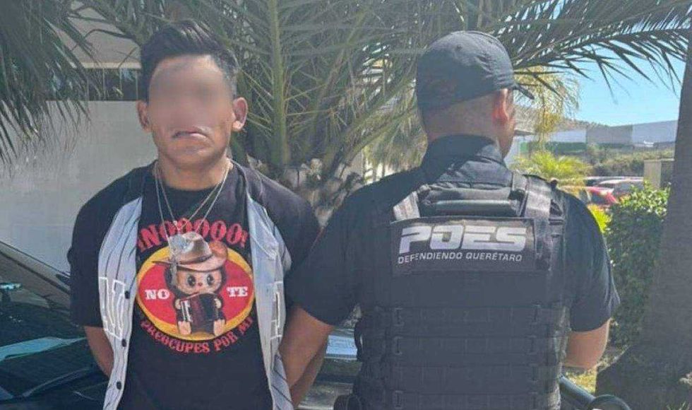 Detención realizada por la POES en La Noria, El Marqués.