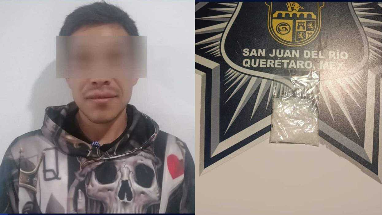 Detienen a hombre con presunta droga durante recorrido de seguridad en San Pedro Ahuacatlán.