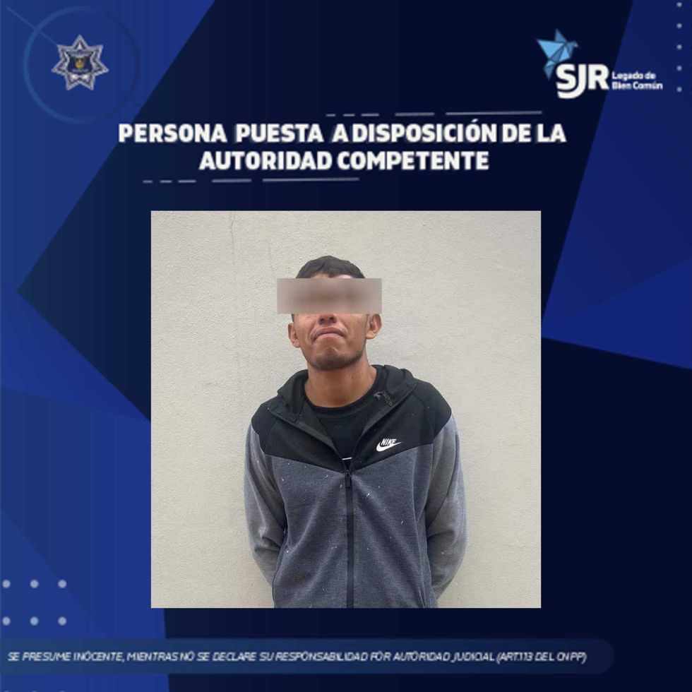 Detienen a hombre por amenazar con navaja y agredir a su pareja en San Juan del Río.