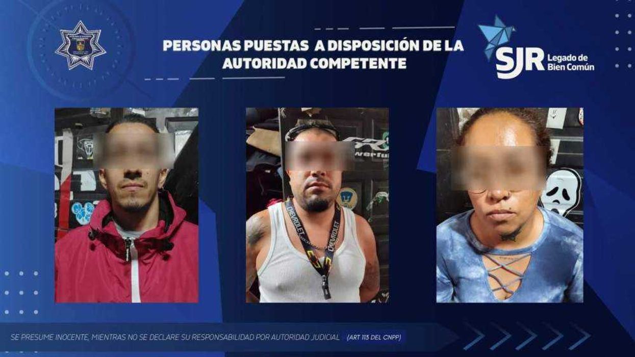 Detienen a tres personas por alterar el orden y resistirse a la autoridad en San Juan del Río. Foto: Facebook/ SSPMSJR.