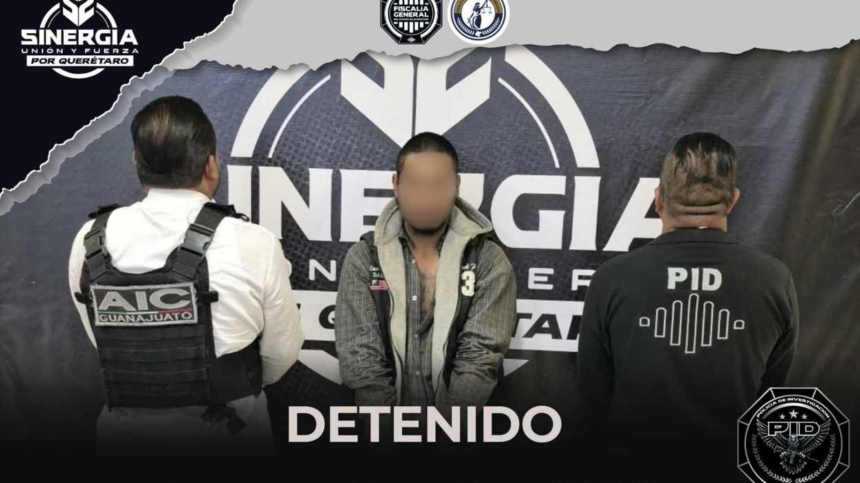 Detienen en Querétaro a requerido por Guanajuato por delitos contra la salud