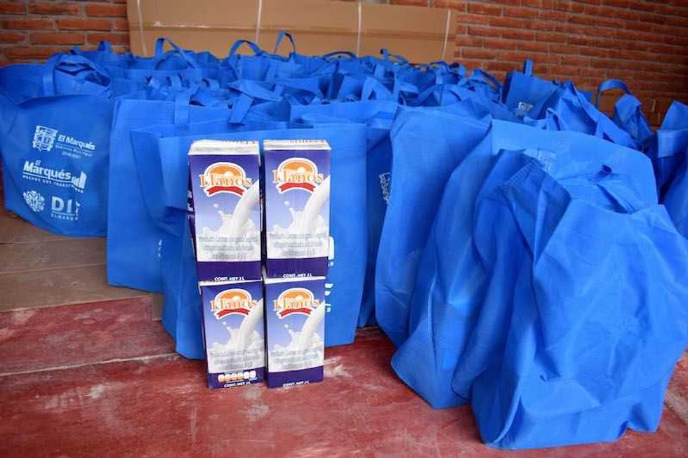 DIF de El Marqués, entrega productos lácteos