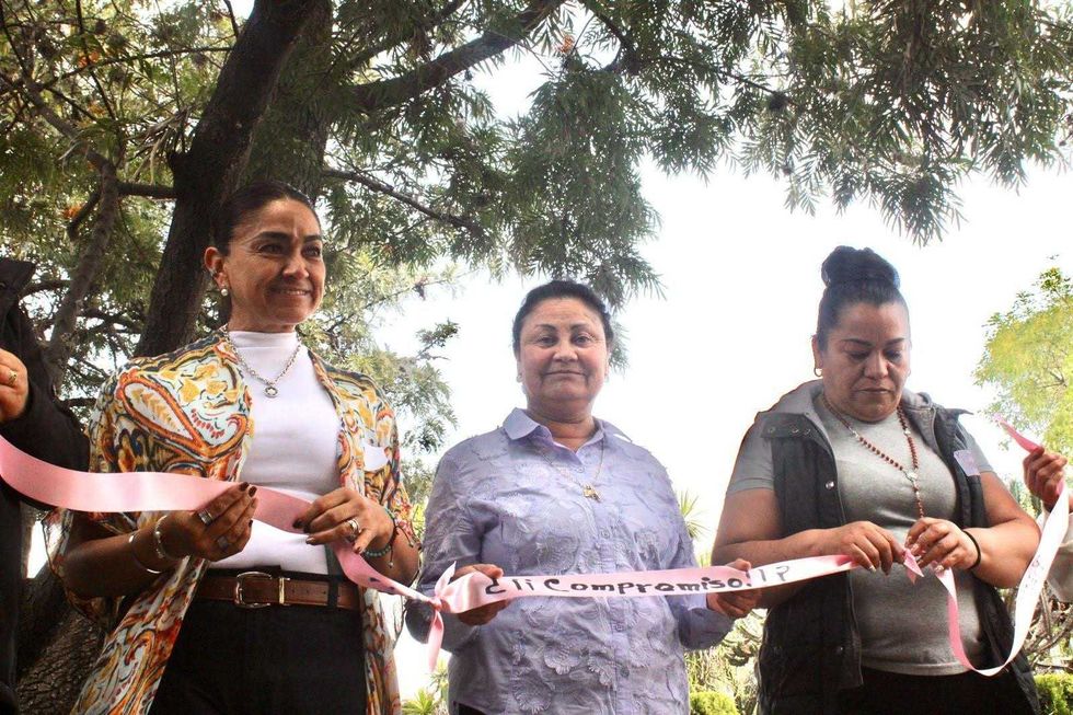 Diputada Adriana Meza durante taller del D\u00eda de la Mujer con mujeres de San Juan del R\u00edo en marzo 2026