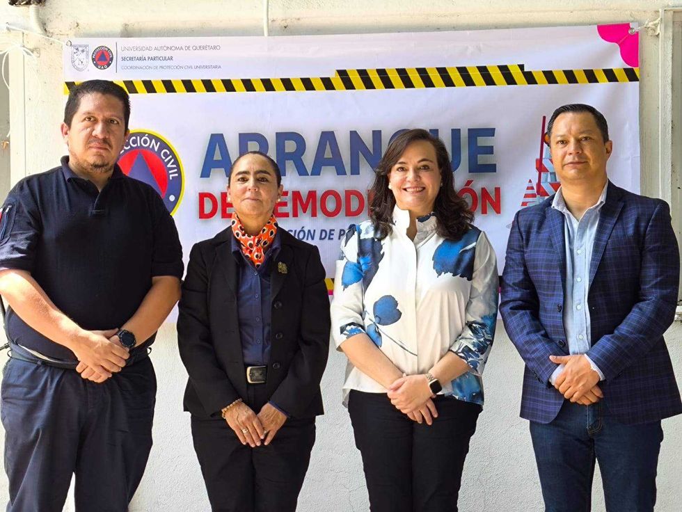 Diputada Calzada inicia remodelación de Protección Civil UAQ.