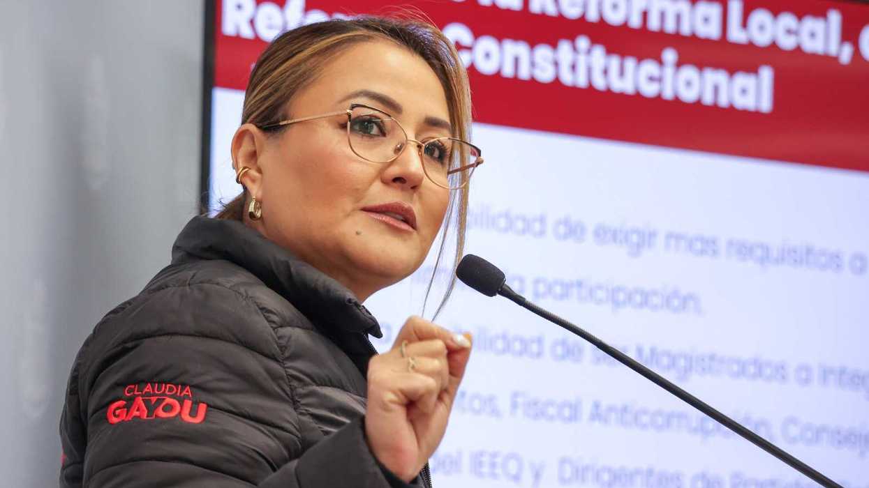 Diputada Claudia Díaz Gayou del PT cuestiona reforma judicial del Ejecutivo de Querétaro en conferencia de prensa