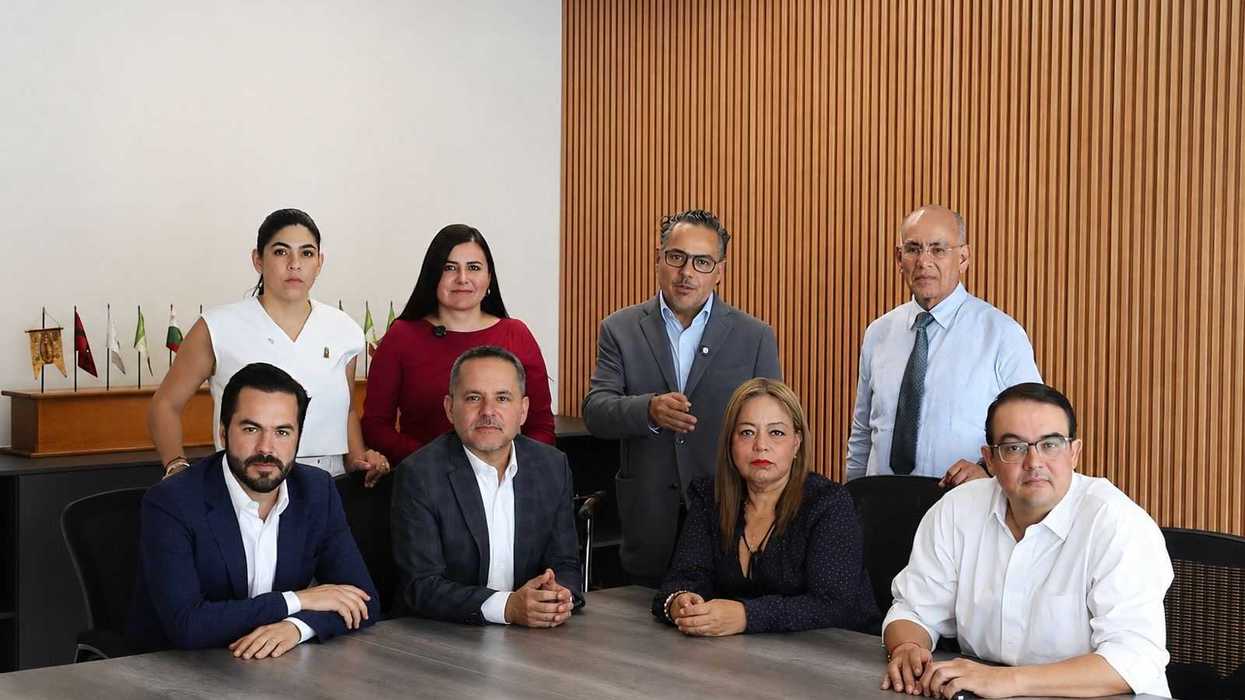 Diputados del PAN en la LXI Legislatura de Querétaro en sesión del Congreso del estado
