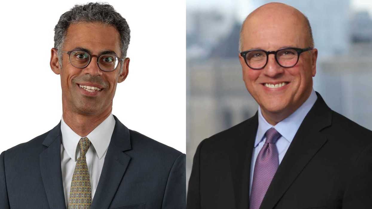 Directivos de Janus Henderson y Richard Bernstein Advisors durante el anuncio de adquisición de gestora de activos Wall Street