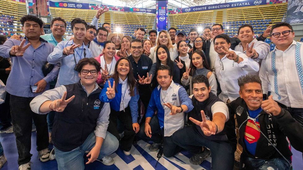 Dirigentes del PAN Quer\u00e9taro durante evento de activaci\u00f3n territorial rumbo a elecciones 2027 en la entidad