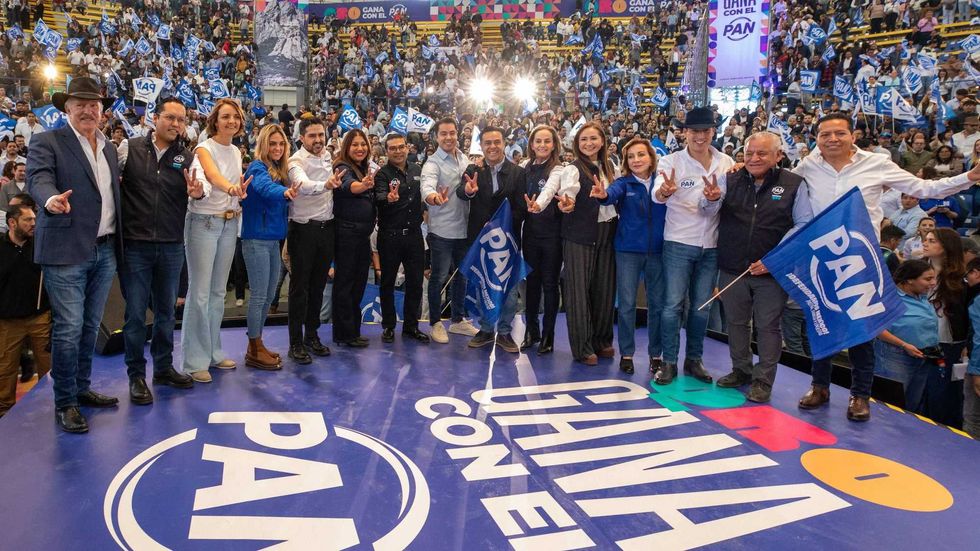 Dirigentes del PAN Quer\u00e9taro durante evento de activaci\u00f3n territorial rumbo a elecciones 2027 en la entidad