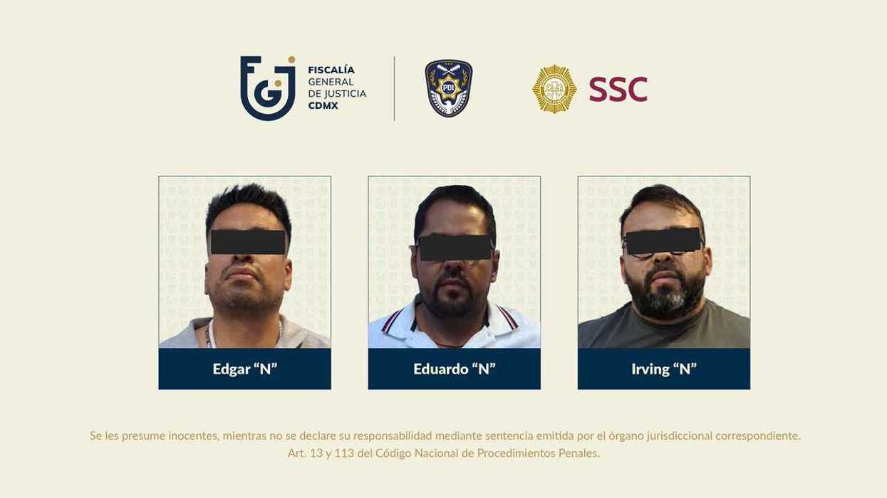 Edgar “N”, Eduardo “N” e Irving “N”, vinculados a proceso en la CDMX; Irving es presunto líder de Los Tanzanios
