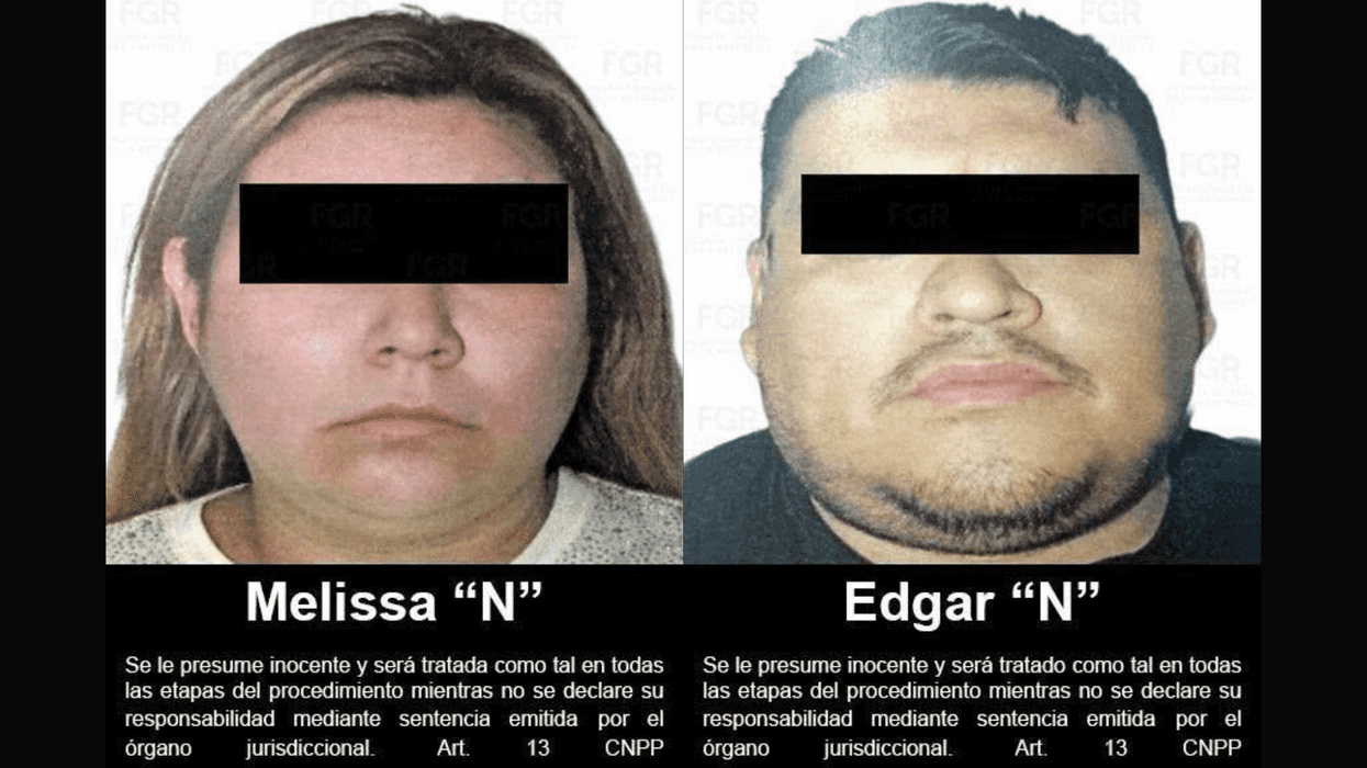 Edgar y Melissa, identificados por la FGR en fotografías con ojos cubiertos, tras su vinculación a proceso en Matamoros