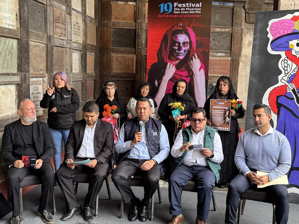 El 19° Festival de Día de Muertos en San Juan del Río incluirá 45 eventos culturales y artísticos durante siete días consecutivos del 27 de octubre al 2 de noviembre.
