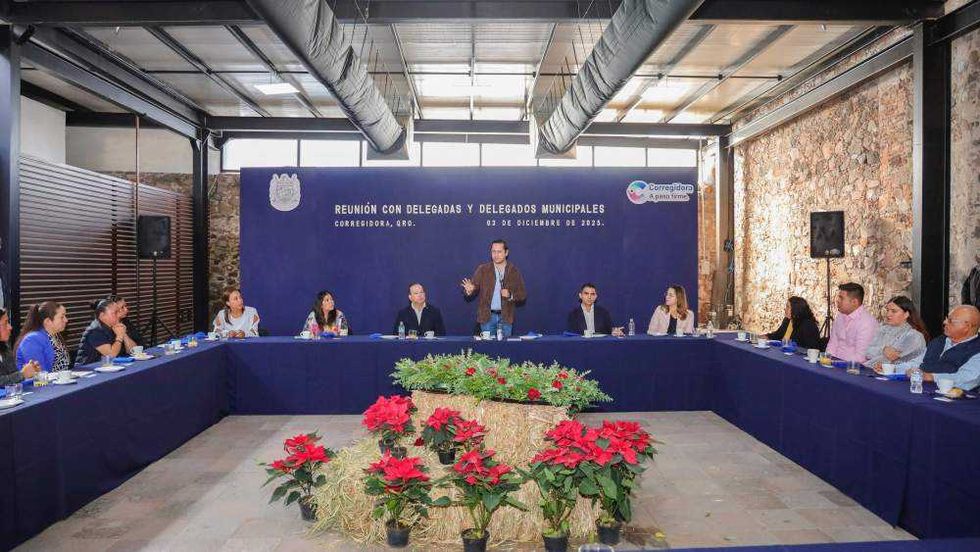 El alcalde de Corregidora se reunió con los 10 delegados y 18 subdelegados municipales para evaluar trabajo en las comunidades.