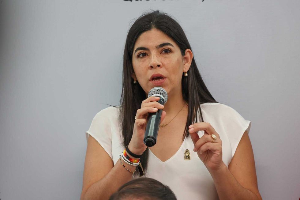 El coordinador del PAN, Guillermo Vega Guerrero, durante el posicionamiento de la bancada en el Congreso del Estado de Quer\u00e9taro.