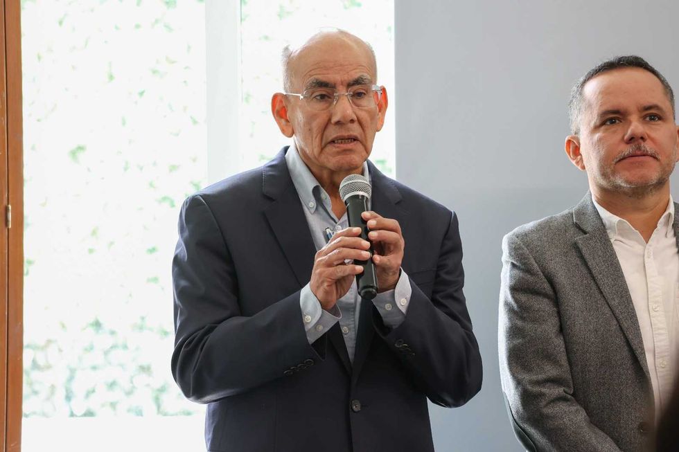 El coordinador del PAN, Guillermo Vega Guerrero, durante el posicionamiento de la bancada en el Congreso del Estado de Quer\u00e9taro.