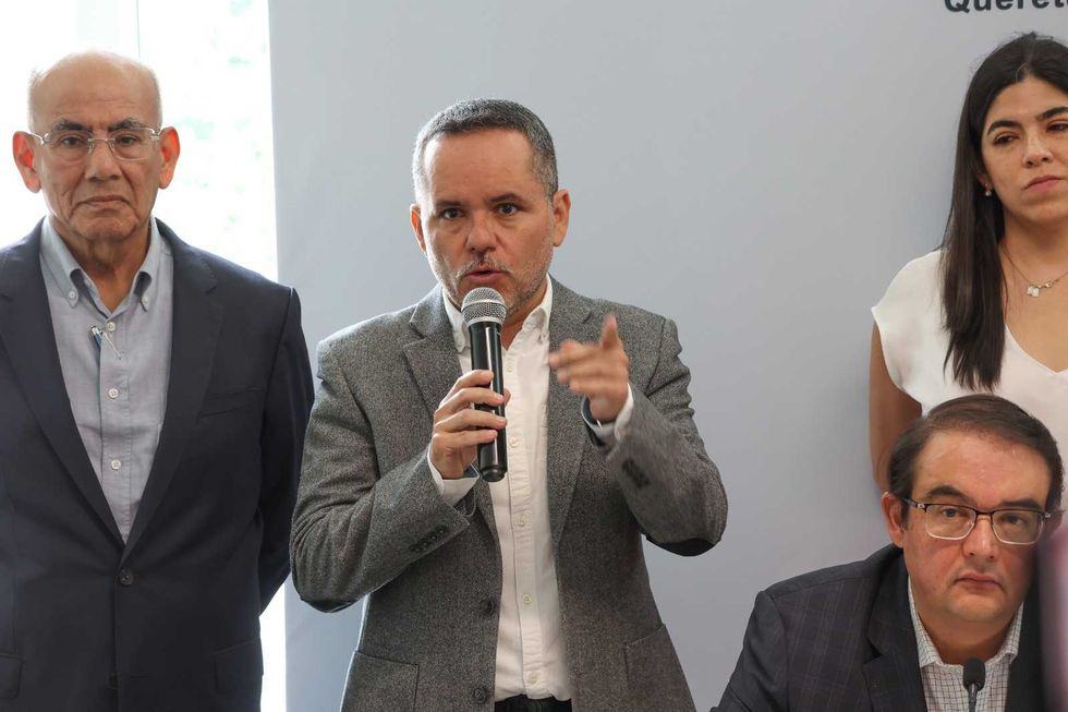 El coordinador del PAN, Guillermo Vega Guerrero, durante el posicionamiento de la bancada en el Congreso del Estado de Quer\u00e9taro.
