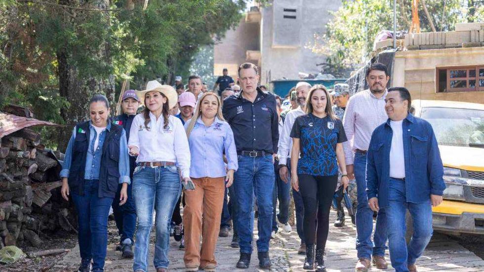 El gobernador Mauricio Kuri dio el banderazo para la distribución de 146 enseres domésticos en comunidades de San Joaquín.