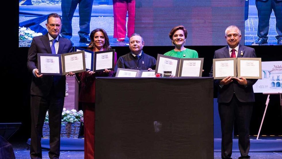 El gobernador Mauricio Kuri durante la sesi\u00f3n solemne por el Bicentenario del Poder Judicial del Estado de Quer\u00e9taro.