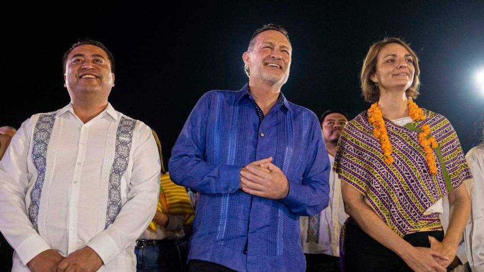 El gobernador Mauricio Kuri González encabezó la ceremonia inaugural del Festival de la Huasteca, que reúne a portadores de tradición de seis estados en Jalpan.