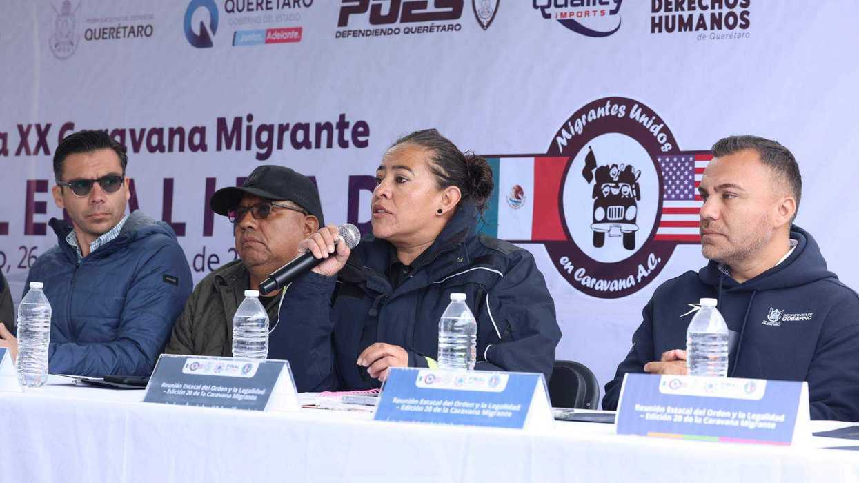 El secretario de Gobierno, Eric Gudiño Torres, encabezó reunión de coordinación para la vigésima Caravana Migrante con autoridades estatales y municipales.