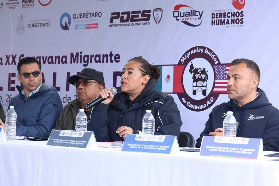 El secretario de Gobierno, Eric Gudiño Torres, encabezó reunión de coordinación para la vigésima Caravana Migrante con autoridades estatales y municipales.