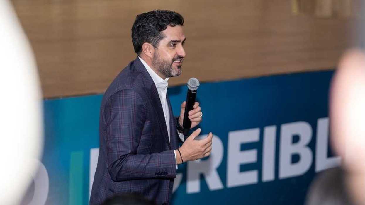 El senador Agustín Dorantes Lámbarri durante una entrevista en la que respaldó el veto del gobernador Kuri a la Ley de Identidad de Género.