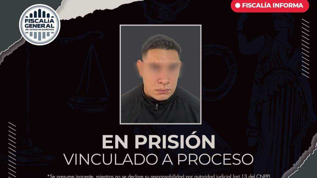 Elemento de seguridad en instalaciones de Parque Industrial Balvanera donde ocurrieron disparos en tentativa de homicidio, Corregidora Querétaro.