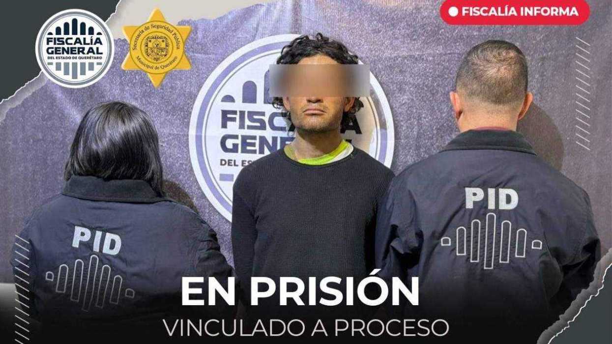 Elementos de la Fiscalía de Querétaro durante operativo de investigación por feminicidio en Balcón Campestre.