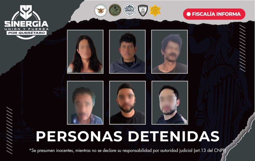 Elementos de la Fiscalía, SEDENA y Guardia Nacional participan en operativo Sinergia por Querétaro asegurando armas y drogas.