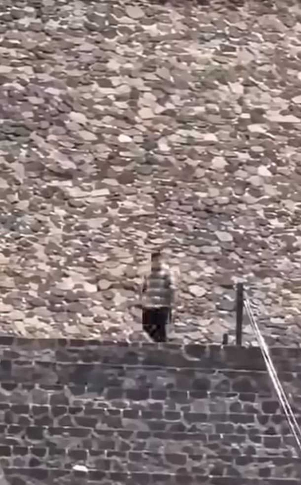 Elementos de la Guardia Nacional resguardan la zona arqueol\u00f3gica de Teotihuac\u00e1n tras el tiroteo en la Pir\u00e1mide de la Luna