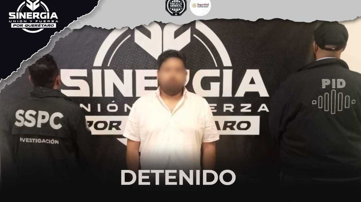 Elementos de la Policía de Investigación del Delito de la Fiscalía de Querétaro, que ejecutaron la orden de aprehensión por fraude genérico contra Gerardo "N" en coordinación con la SSPC federal