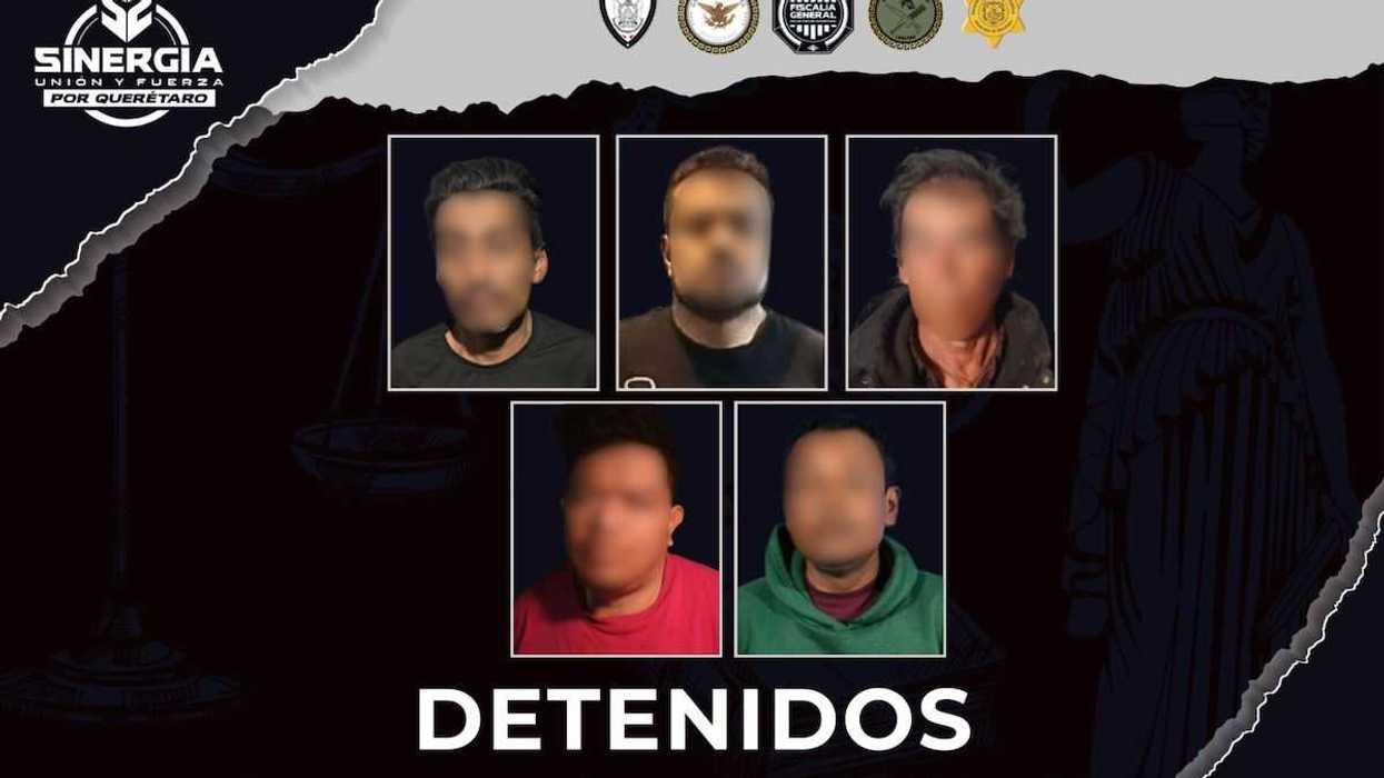 Elementos de la Policía de Investigación del Delito y corporaciones federales durante cateos simultáneos ejecutados en Querétaro y El Marqués en el marco del operativo Sinergia por Querétaro