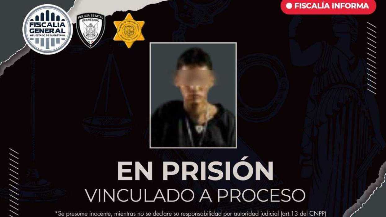 Elementos de seguridad coordinaron la detención del imputado tras ser identificado por videovigilancia del C4 en Querétaro.