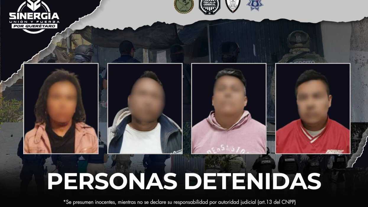 Elementos de seguridad durante cateos en Colón Querétaro como parte del operativo Sinergia contra robo