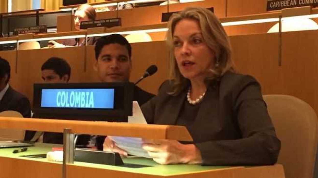 Embajadora de Colombia en la Organización de Naciones Unidas (ONU), María Emma Mejía. FOTO/ESPECIAL