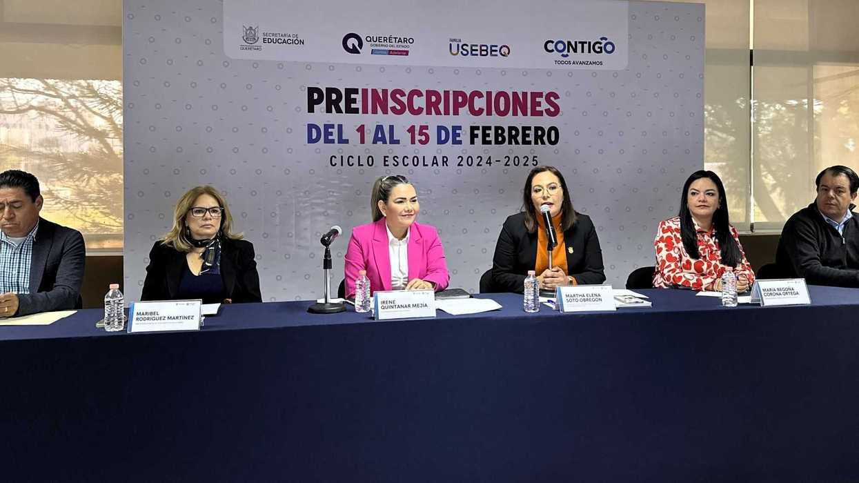 En febrero preinscripciones escolares en Querétaro para el ciclo 2024-2025.