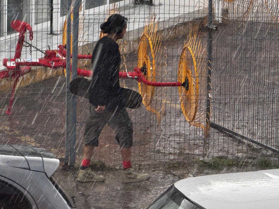 Encharcamientos menores provocados por la lluvia en San Juan del R\u00edo