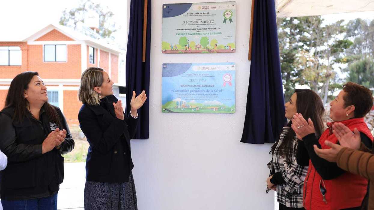 Entrega de certificaci\u00f3n de Comunidad Promotora de la Salud en San Pablo Potrerillos, San Juan del R\u00edo