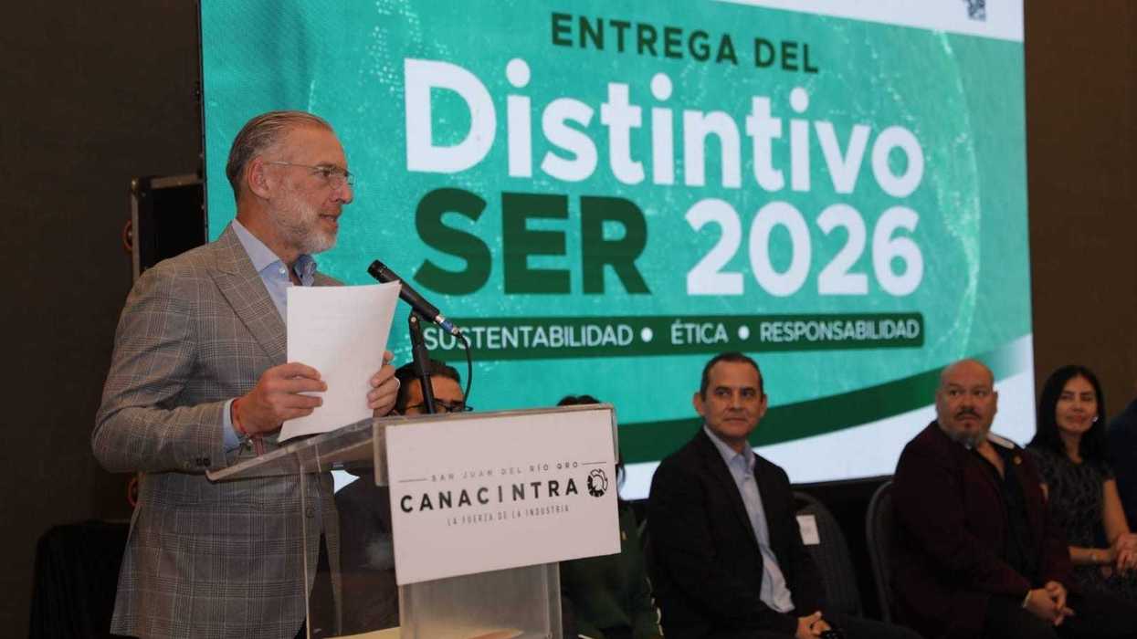 Entrega del Distintivo SER 2026 de CANACINTRA en San Juan del Río, Querétaro