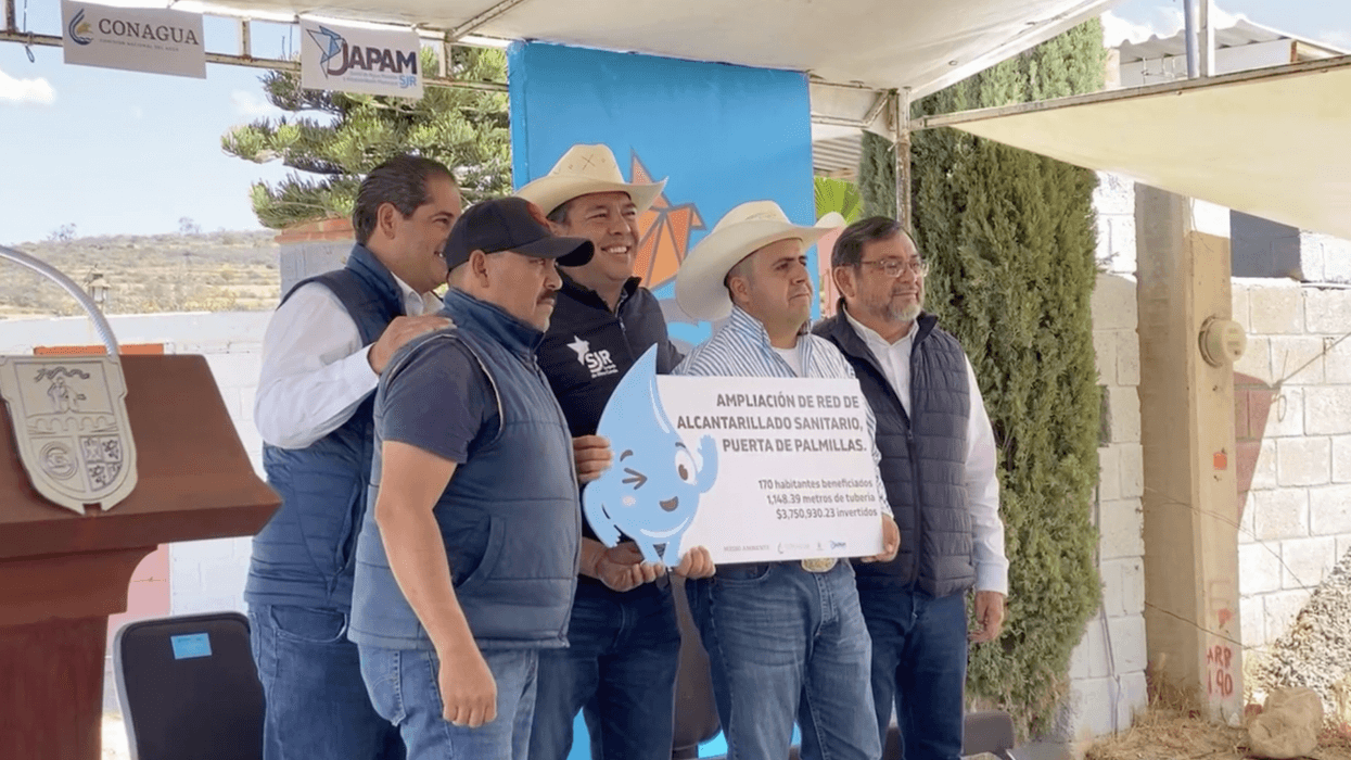 Entregan ampliación de red de drenaje en Puerta de Palmillas.