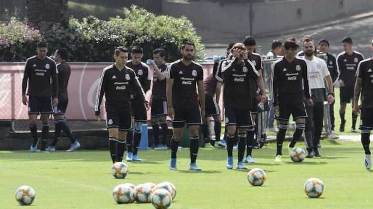 Entrenamiento de la Seleccion Mexicana de Futbol