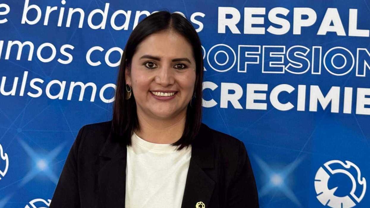 Eridani Ríos Romero, directora de CANACINTRA San Juan del Río, durante el anuncio del quinto reconocimiento consecutivo como entidad promotora de responsabilidad social.