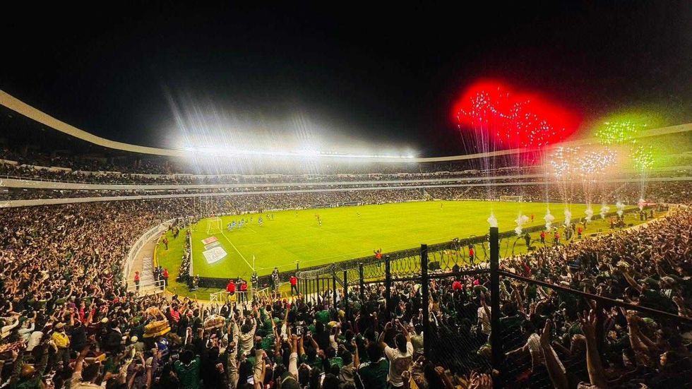 Estadio La Corregidora de Quer\u00e9taro durante el operativo de seguridad para el partido M\u00e9xico vs Islandia con saldo blanco