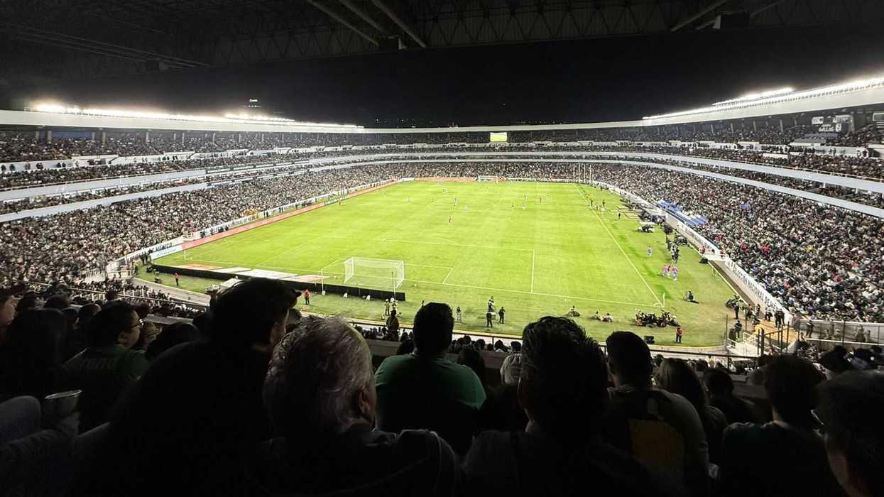 Estadio La Corregidora de Quer\u00e9taro durante el operativo de seguridad para el partido M\u00e9xico vs Islandia con saldo blanco